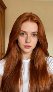Redhead Deep Throat  - Before